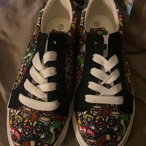 Nintendo Super Mario Kids Sneakers - Black and White